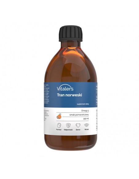 Vitaler's Рыбий жир Omega-3 1200 мг со вкусом апельсина, 250 мл