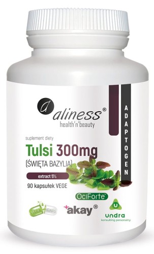 TULSI (Тулси- священный базилик) экстракт 5% 300мг x 90 Vege капсул