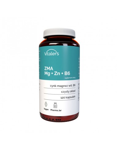 Vitaler's Комплекс ZMA Mg 240 mg + Zn 15 mg + B6 10 mg - 120 kapsułek