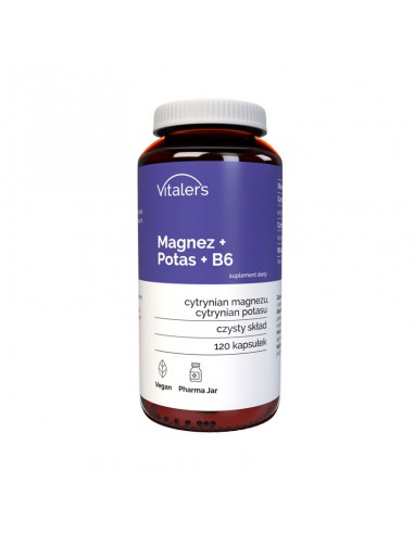 Vitaler's Магний 100 мг + Калий 150 мг + B6 10 мг, 120 капсул
